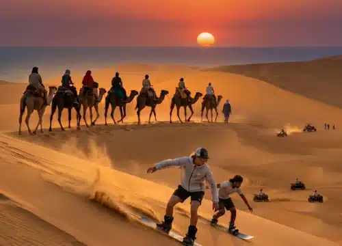 Agadir Sunset Sandboarding & Camel Ride Adventure