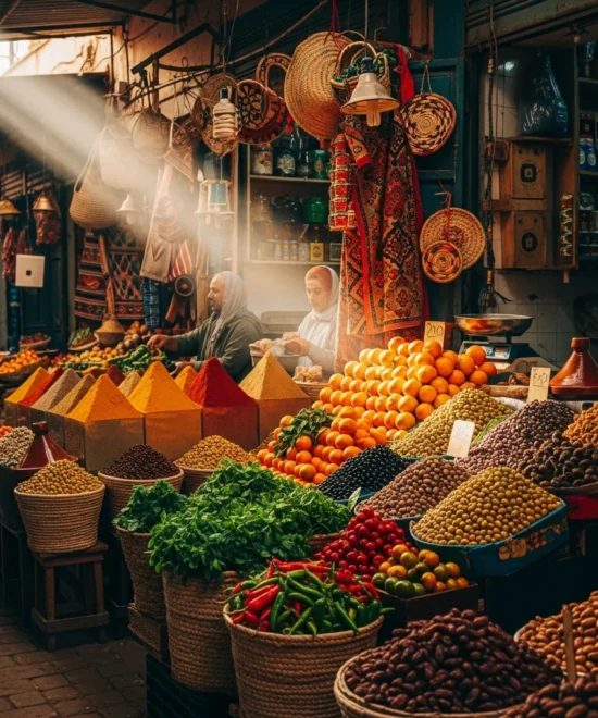 Spices and Fresh Produce Section